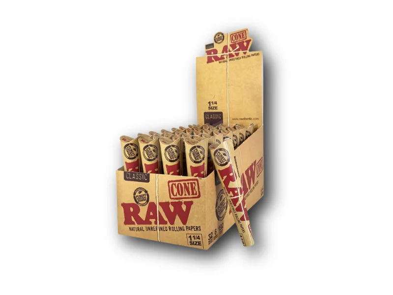 Image of Raw Cones 1 1/4 Organic Rolling Papers 6pk .